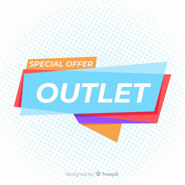 Special sale outlet banner