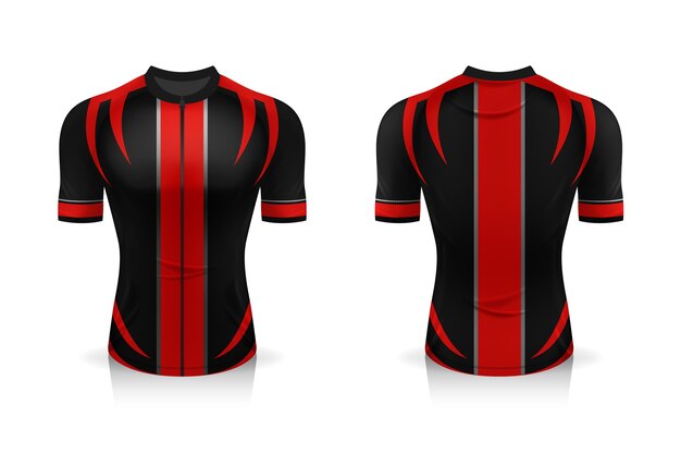 Download Premium Vector | Specification cycling jersey template ...