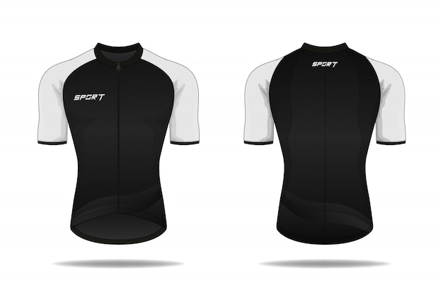 Download Cycling jersey template Vector | Premium Download