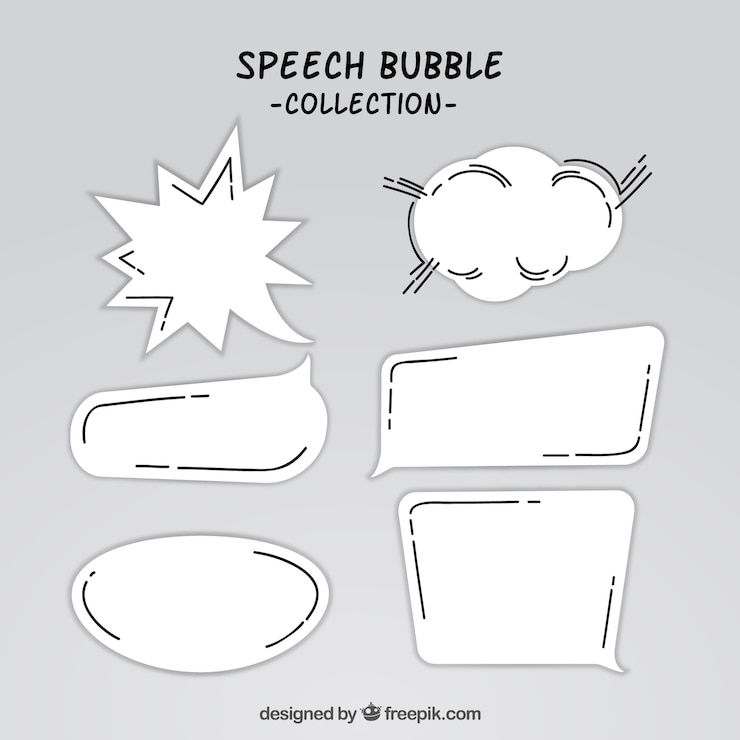 Free Vector speech bubble collection