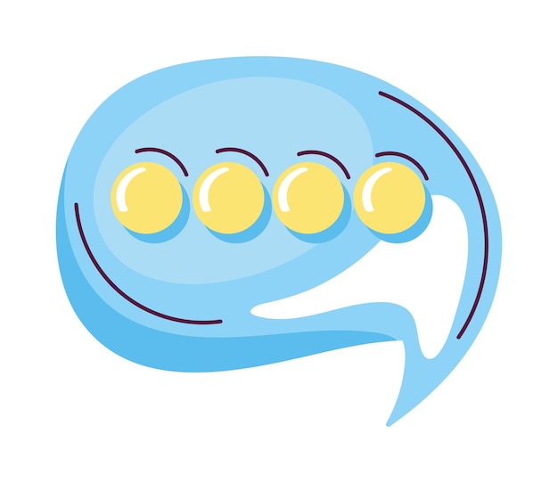 Free vector speech bubble message