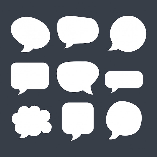 Free vector speech bubble pack