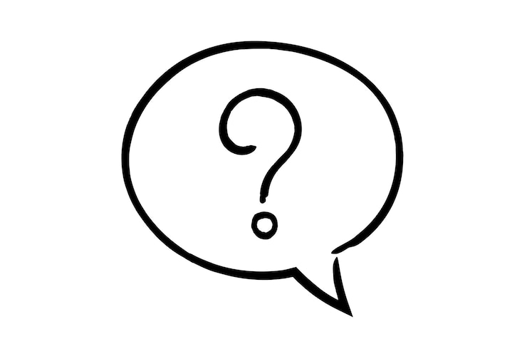 मुफ़्त वेक्टर speech bubble question mark hand drawn