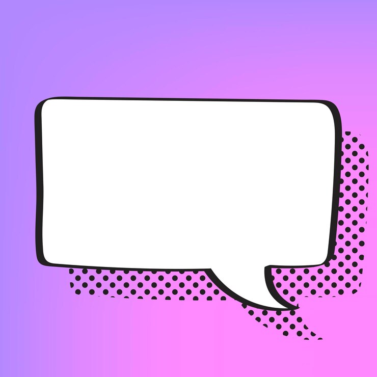Free Vector speech bubble vector in halftone style