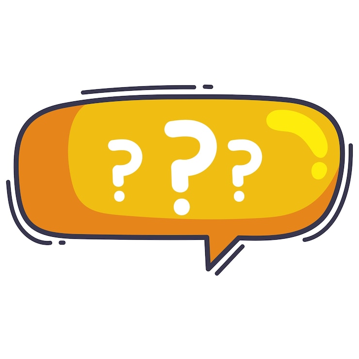 Free Vector speech bubble with interrogation sign design