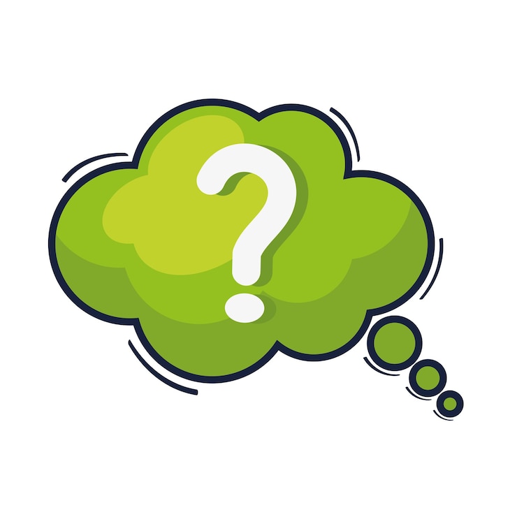 Free Vector speech bubble with interrogation sign layout