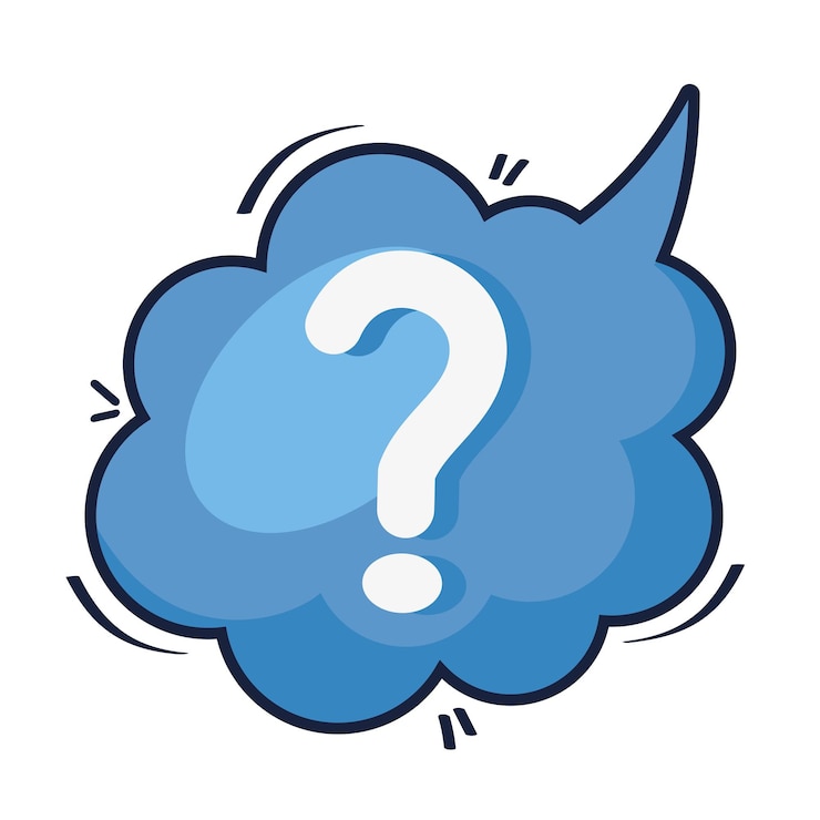 Free Vector speech bubble with interrogation sign message