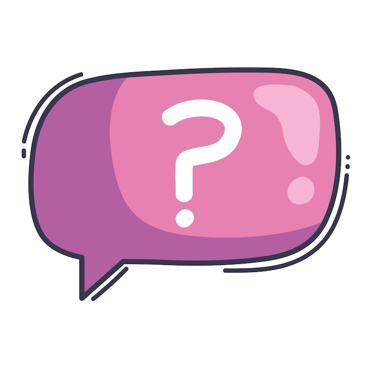 Free Vector speech bubble with interrogation sign message