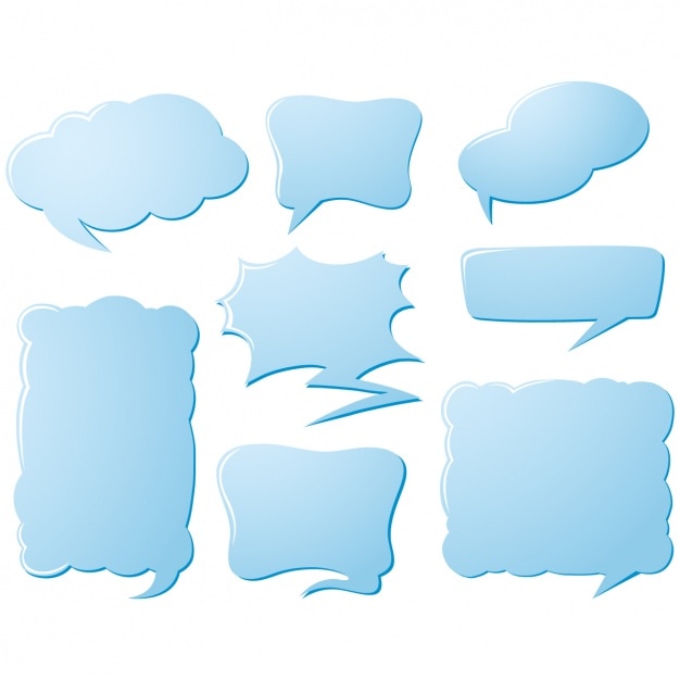 Free vector speech bubbles collection