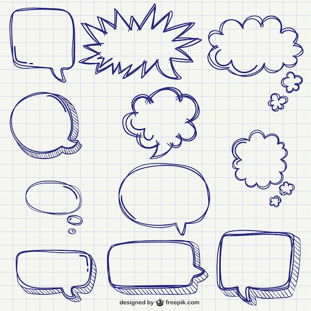 speech bubbles pack