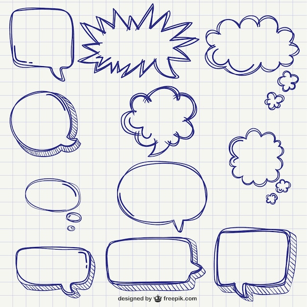 Speech bubbles pack