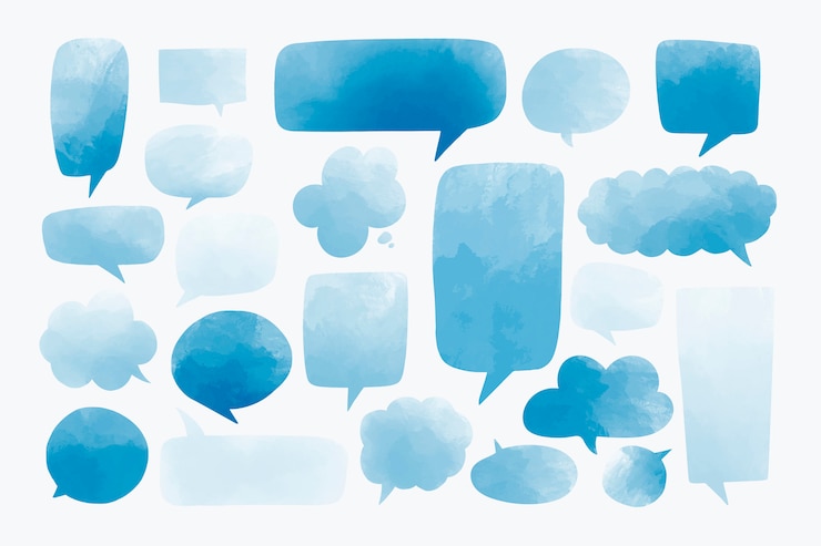Free Vector speech bubbles set 