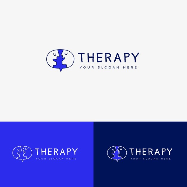 Speech therapy logo template