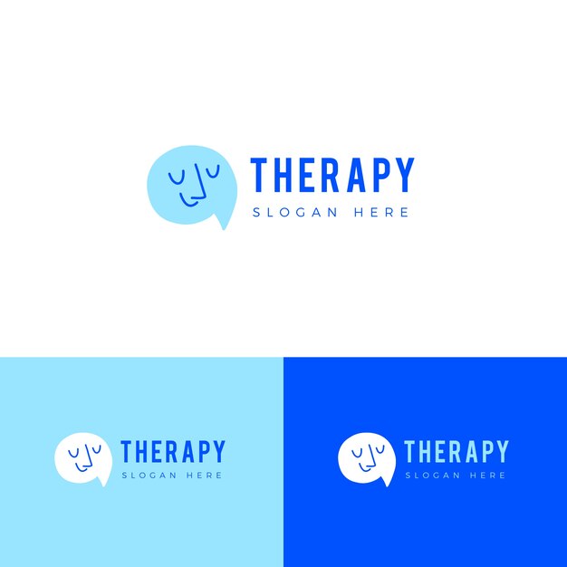 言語療法のロゴのテンプレート