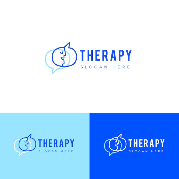 Speech therapy logo template