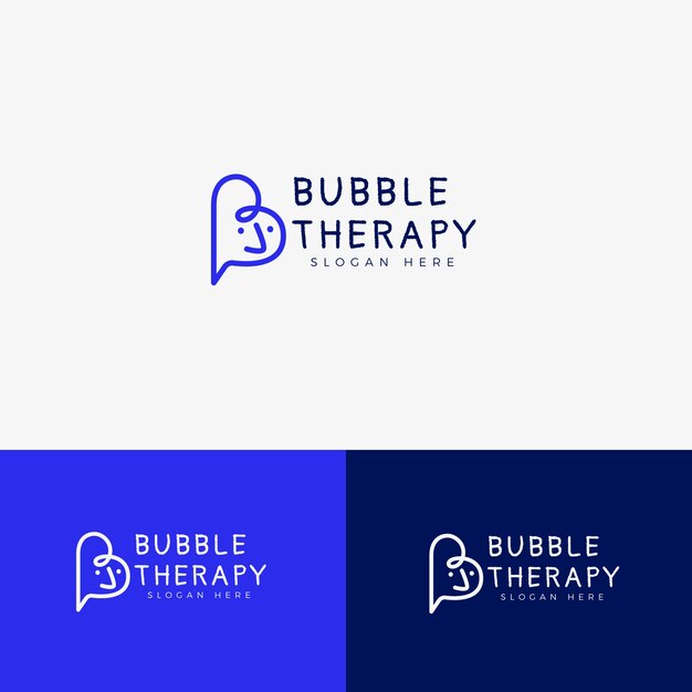 Speech therapy logo template