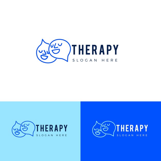 Speech therapy logo template