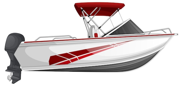 Free vector speed boat or power boat isolated