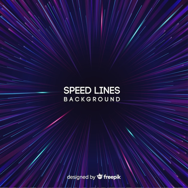 Free vector speed lines background