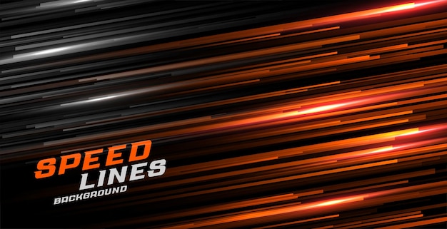 Speed motion glowing lines background