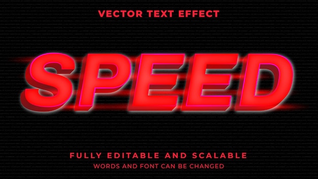 Speed racer with neon graphic style editable text effect