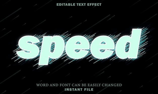 Speed text effect suitable for your business