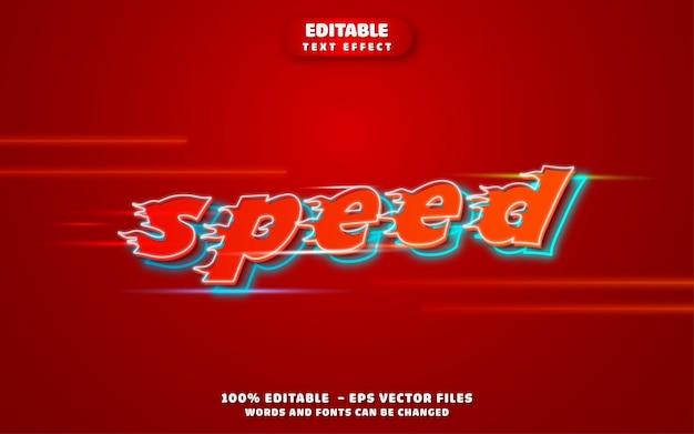 Speed text effect