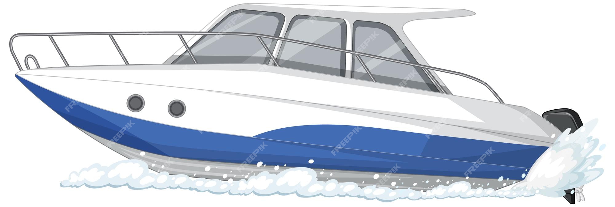 Cartoon Speedboat Yacht PNG Images