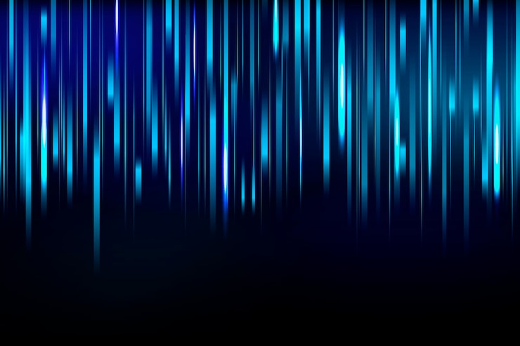 Free Vector speedy streams of light in blue