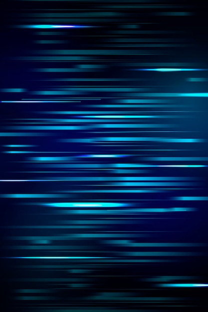 Free vector speedy streams of light in blue