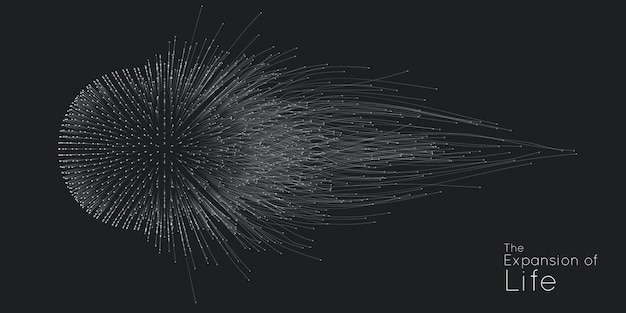 Бесплатное векторное изображение Фон взрыва сферы
