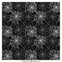 Free vector spider web pattern in black and white colors