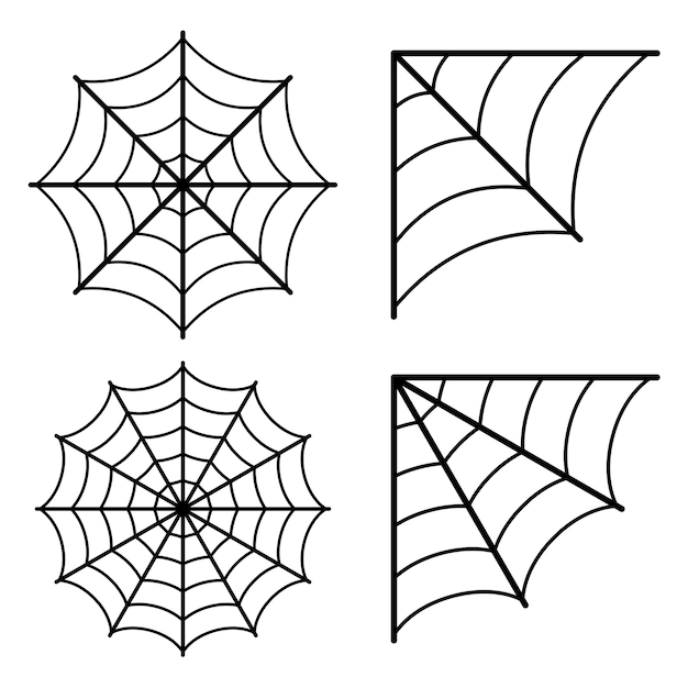 Spider Webs Set