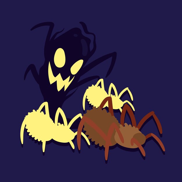 유령 거미 공포증이 있는 거미