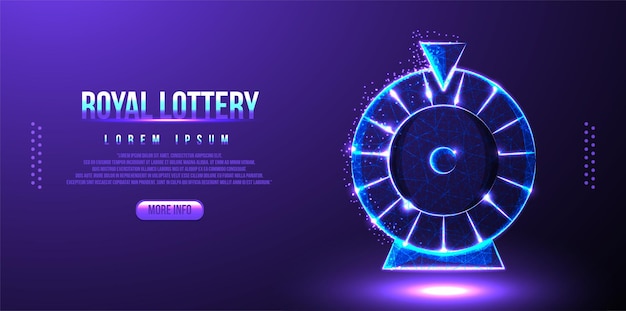 Free vector spin lottery low poly