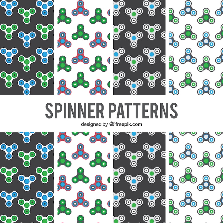 Free Vector spinner pattern background