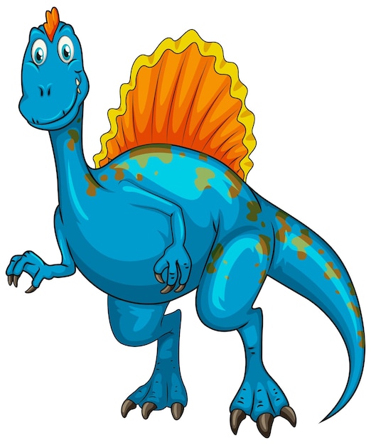 A Spinosaurus dinosaur cartoon character