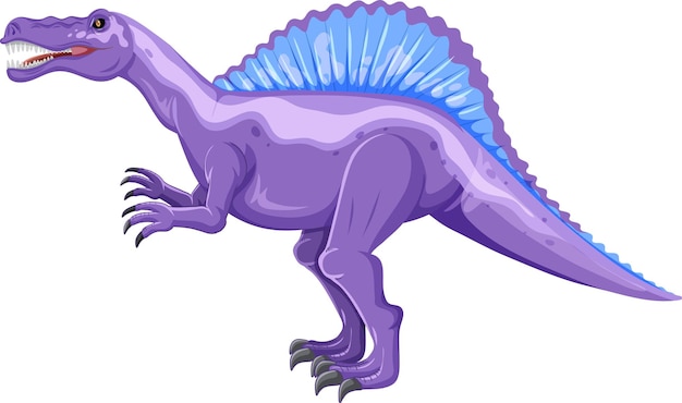 Free vector spinosaurus dinosaur on white background