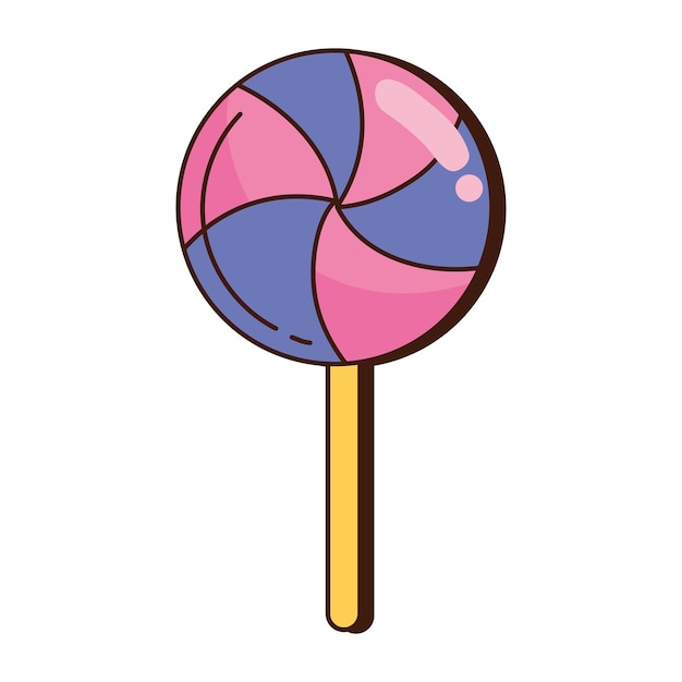 Spiral candy retro icon