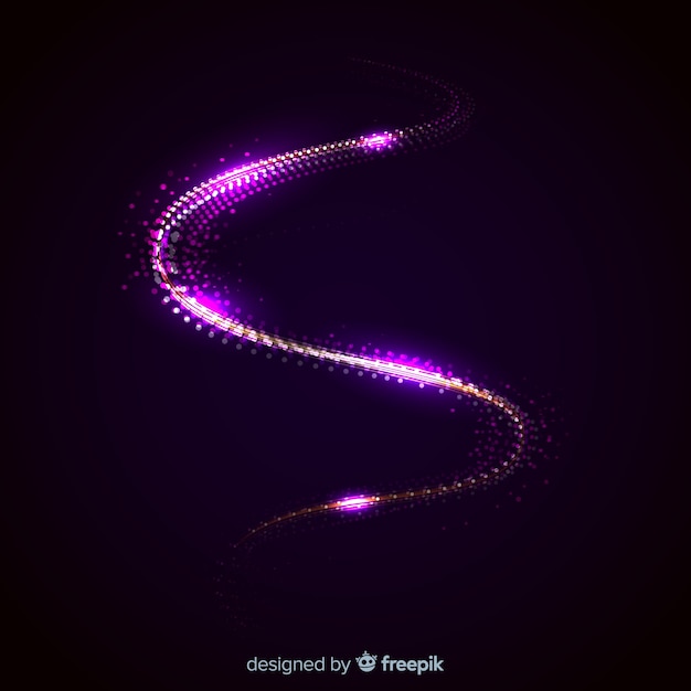 Free vector spiral effect of shiny particles