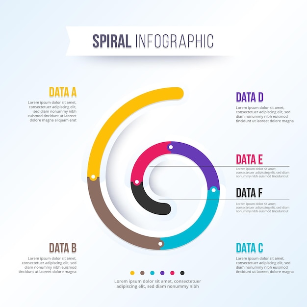 나선형 infographic 개념