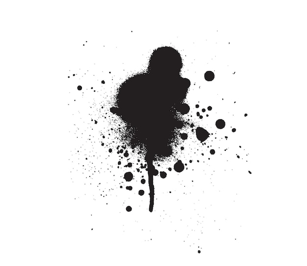 Splashed stain drop vector