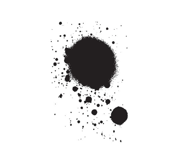 Splashed stain drop vector