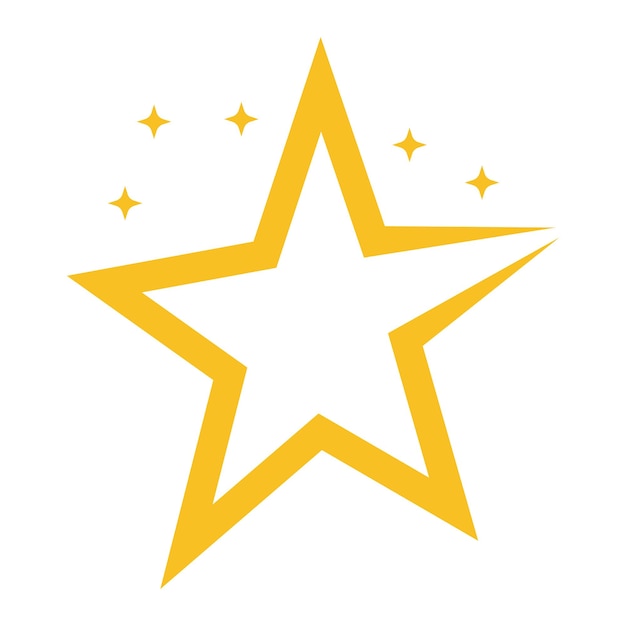 Free vector split star logo