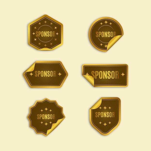 Sponsor stickers collection