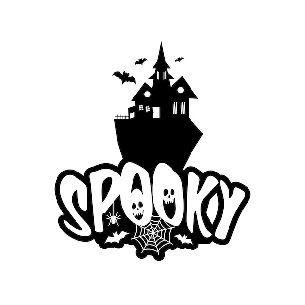 Spooky fun with typography design vector 