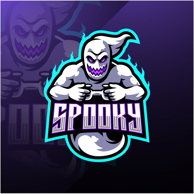 Download Free Spooky Ghost Esport Mascot Logo Design Premium Vector Use our free logo maker to create a logo and build your brand. Put your logo on business cards, promotional products, or your website for brand visibility.