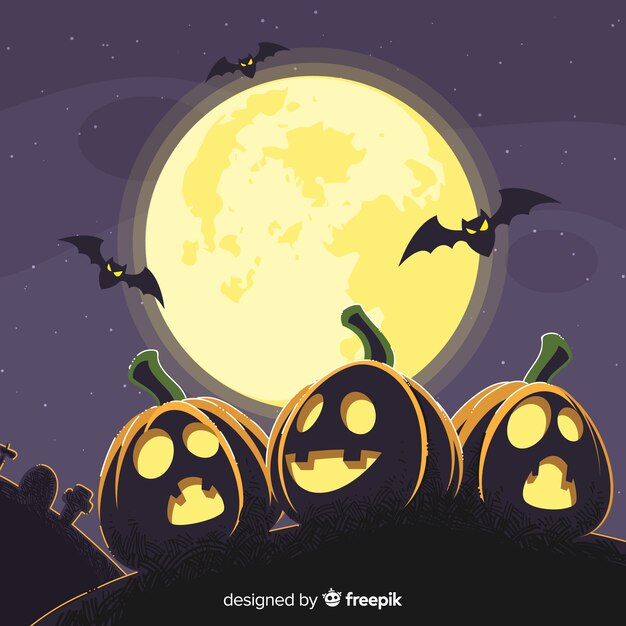 Spooky halloween background