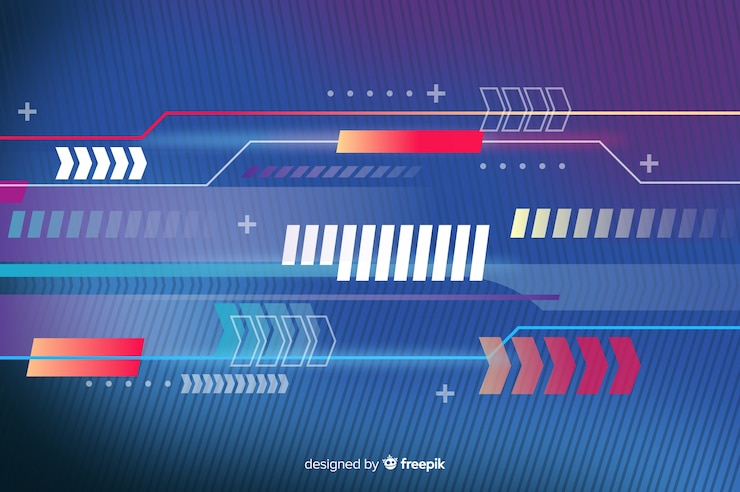 Free Vector sport background with abstract shapes design