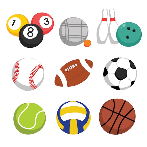 Free vector sport balls collection